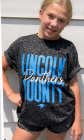 Short Sleeve Black Animal Print Tee